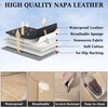image:imageCoverado Car Seat Covers Full Set Automotive Front and Rear Seat Covers with Backrest Nappa Leather Car Seat Protectors Waterproof Universal for Most VehiclesBeige1