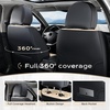 image:imageCoverado Car Seat Covers Full Set Automotive Front and Rear Seat Covers with Backrest Nappa Leather Car Seat Protectors Waterproof Universal for Most VehiclesBlackBeige