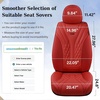image:imageCoverado Car Seat Covers Full Set Automotive Front and Rear Seat Covers with Backrest Nappa Leather Car Seat Protectors Waterproof Universal for Most VehiclesRed