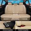 image:imageCoverado Car Seat Covers Full Set Automotive Front and Rear Seat Covers with Backrest Nappa Leather Car Seat Protectors Waterproof Universal for Most VehiclesBeige1