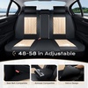 image:imageCoverado Car Seat Covers Full Set Automotive Front and Rear Seat Covers with Backrest Nappa Leather Car Seat Protectors Waterproof Universal for Most VehiclesBlackBeige