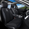 image:imageCoverado Car Seat Covers Full Set Luxury Leather Seat Covers for Cars Front and Back Seat Covers Waterproof Car Seat Protector Car Seat Cushion Universal Fit Most CarsBlueampWhiteSoftBlack