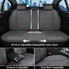 image:imageCoverado Car Seat Covers Full Set Luxury Leather Seat Covers for Cars Front and Back Seat Covers Waterproof Car Seat Protector Car Seat Cushion Universal Fit Most CarsBlueampWhiteEmbossedGray