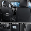 image:imageCoverado Car Seat Covers Full Set Luxury Leather Seat Covers for Cars Front and Back Seat Covers Waterproof Car Seat Protector Car Seat Cushion Universal Fit Most CarsBlueampWhiteEmbossedBlack