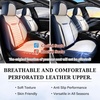 image:imageCoverado Car Seat Covers Full Set Luxury Leather Seat Covers for Cars Front and Back Seat Covers Waterproof Car Seat Protector Car Seat Cushion Universal Fit Most CarsBlueampWhiteAir BackrestBlueWhite