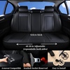 image:imageCoverado Car Seat Covers Full Set Luxury Leather Seat Covers for Cars Front and Back Seat Covers Waterproof Car Seat Protector Car Seat Cushion Universal Fit Most CarsBlueampWhiteBlack  RedLine