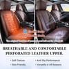 image:imageCoverado Car Seat Covers Full Set Luxury Leather Seat Covers for Cars Front and Back Seat Covers Waterproof Car Seat Protector Car Seat Cushion Universal Fit Most CarsBlueampWhiteCoffee
