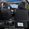image:imageCoverado Car Seat Covers Full Set Luxury Leather Seat Covers for Cars Front and Back Seat Covers Waterproof Car Seat Protector Car Seat Cushion Universal Fit Most CarsBlueampWhiteSoftPink
