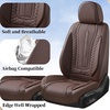 image:imageCoverado Car Seat Covers Full Set Luxury Leather Seat Covers for Cars Front and Back Seat Covers Waterproof Car Seat Protector Car Seat Cushion Universal Fit Most CarsBlueampWhiteCoffee