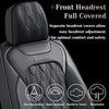 image:imageCoverado Car Seat Covers Full Set Luxury Leather Seat Covers for Cars Front and Back Seat Covers Waterproof Car Seat Protector Car Seat Cushion Universal Fit Most CarsBlueampWhiteEmbossedBlack
