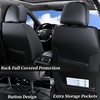 image:imageCoverado Car Seat Covers Full Set Luxury Leather Seat Covers for Cars Front and Back Seat Covers Waterproof Car Seat Protector Car Seat Cushion Universal Fit Most CarsBlueampWhiteBlack  RedLine