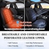 image:imageCoverado Car Seat Covers Full Set Luxury Leather Seat Covers for Cars Front and Back Seat Covers Waterproof Car Seat Protector Car Seat Cushion Universal Fit Most CarsBlueampWhiteEmbossedBlack01