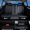 image:imageCoverado Car Seat Covers Full Set Luxury Leather Seat Covers for Cars Front and Back Seat Covers Waterproof Car Seat Protector Car Seat Cushion Universal Fit Most CarsBlueampWhiteAir BackrestBlack