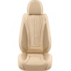 image:imageCoverado Car Seat Covers Full Set Luxury Leather Seat Covers for Cars Front and Back Seat Covers Waterproof Car Seat Protector Car Seat Cushion Universal Fit Most CarsBlueampWhiteBeige