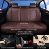 image:imageCoverado Car Seat Covers Full Set Luxury Leather Seat Covers for Cars Front and Back Seat Covers Waterproof Car Seat Protector Car Seat Cushion Universal Fit Most CarsBlueampWhiteCoffee