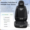 image:imageCoverado Car Seat Covers Full Set Luxury Leather Seat Covers for Cars Front and Back Seat Covers Waterproof Car Seat Protector Car Seat Cushion Universal Fit Most CarsBlueampWhiteSoftBlack