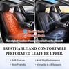 image:imageCoverado Car Seat Covers Full Set Luxury Leather Seat Covers for Cars Front and Back Seat Covers Waterproof Car Seat Protector Car Seat Cushion Universal Fit Most CarsBlueampWhiteBlack  RedLine