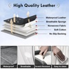 image:imageCoverado Front Seat Covers 2 Pack Leather Seat Cover for Cars Waterproof Seat Covers Front Seat Car Seat Protectors Driver Car Seat Cushions Universal Fit for Most Vehicles BlackampRedGrayWhite