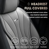 image:imageCoverado Front Seat Covers 2 Pack Leather Seat Cover for Cars Waterproof Seat Covers Front Seat Car Seat Protectors Driver Car Seat Cushions Universal Fit for Most Vehicles BlackampRedBlackGray