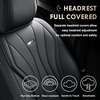 image:imageCoverado Front Seat Covers 2 Pack Leather Seat Cover for Cars Waterproof Seat Covers Front Seat Car Seat Protectors Driver Car Seat Cushions Universal Fit for Most Vehicles BlackampRedBBlack