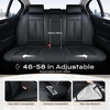 image:imageCoverado Front Seat Covers 2 Pack Leather Seat Cover for Cars Waterproof Seat Covers Front Seat Car Seat Protectors Driver Car Seat Cushions Universal Fit for Most Vehicles BlackampRedBlack