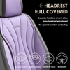image:imageCoverado Front Seat Covers 2 Pack Leather Seat Cover for Cars Waterproof Seat Covers Front Seat Car Seat Protectors Driver Car Seat Cushions Universal Fit for Most Vehicles BlackampRedGrayPurple