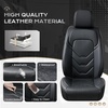 image:imageCoverado Front Seat Covers 2 Pack Leather Seat Cover for Cars Waterproof Seat Covers Front Seat Car Seat Protectors Driver Car Seat Cushions Universal Fit for Most Vehicles BlackampRedABlack