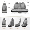 image:imageCoverado Front Seat Covers 2 Pack Leather Seat Cover for Cars Waterproof Seat Covers Front Seat Car Seat Protectors Driver Car Seat Cushions Universal Fit for Most Vehicles BlackampRedGray
