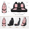 image:imageCoverado Front Seat Covers 2 Pack Leather Seat Cover for Cars Waterproof Seat Covers Front Seat Car Seat Protectors Driver Car Seat Cushions Universal Fit for Most Vehicles BlackampRedBlackPink