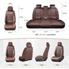image:imageCoverado Front Seat Covers 2 Pack Leather Seat Cover for Cars Waterproof Seat Covers Front Seat Car Seat Protectors Driver Car Seat Cushions Universal Fit for Most Vehicles BlackampRedCoffee