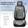 image:imageCoverado Front Seat Covers 2 Pack Leather Seat Cover for Cars Waterproof Seat Covers Front Seat Car Seat Protectors Driver Car Seat Cushions Universal Fit for Most Vehicles BlackampRedBlackGray