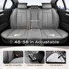image:imageCoverado Front Seat Covers 2 Pack Leather Seat Cover for Cars Waterproof Seat Covers Front Seat Car Seat Protectors Driver Car Seat Cushions Universal Fit for Most Vehicles BlackampRedGray
