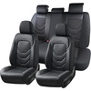 image:imageCoverado Front Seat Covers 2 Pack Leather Seat Cover for Cars Waterproof Seat Covers Front Seat Car Seat Protectors Driver Car Seat Cushions Universal Fit for Most Vehicles BlackampRedABlack