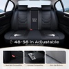 image:imageCoverado Front Seat Covers 2 Pack Leather Seat Cover for Cars Waterproof Seat Covers Front Seat Car Seat Protectors Driver Car Seat Cushions Universal Fit for Most Vehicles BlackampRedABlack