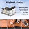 image:imageCoverado Front Seat Covers 2 Pack Leather Seat Cover for Cars Waterproof Seat Covers Front Seat Car Seat Protectors Driver Car Seat Cushions Universal Fit for Most Vehicles BlackampRedBlackBrown