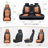 image:imageCoverado Front Seat Covers 2 Pack Leather Seat Cover for Cars Waterproof Seat Covers Front Seat Car Seat Protectors Driver Car Seat Cushions Universal Fit for Most Vehicles BlackampRedABlackBrown