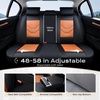 image:imageCoverado Front Seat Covers 2 Pack Leather Seat Cover for Cars Waterproof Seat Covers Front Seat Car Seat Protectors Driver Car Seat Cushions Universal Fit for Most Vehicles BlackampRedABlackBrown