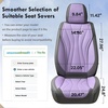 image:imageCoverado Front Seat Covers 2 Pack Leather Seat Cover for Cars Waterproof Seat Covers Front Seat Car Seat Protectors Driver Car Seat Cushions Universal Fit for Most Vehicles BlackampRedGrayPurple