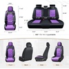 image:imageCoverado Front Seat Covers 2 Pack Leather Seat Cover for Cars Waterproof Seat Covers Front Seat Car Seat Protectors Driver Car Seat Cushions Universal Fit for Most Vehicles BlackampRedABlackPurple