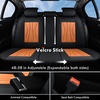image:imageCoverado Front Seat Covers 2 Pack Leather Seat Cover for Cars Waterproof Seat Covers Front Seat Car Seat Protectors Driver Car Seat Cushions Universal Fit for Most Vehicles BlackampRedBlackBrown
