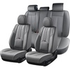 image:imageCoverado Front Seat Covers 2 Pack Leather Seat Cover for Cars Waterproof Seat Covers Front Seat Car Seat Protectors Driver Car Seat Cushions Universal Fit for Most Vehicles BlackampRedGray