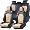 image:imageCoverado Front Seat Covers 2 Pack Leather Seat Cover for Cars Waterproof Seat Covers Front Seat Car Seat Protectors Driver Car Seat Cushions Universal Fit for Most Vehicles BlackampRedBlackBeige