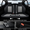 image:imageCoverado Front Seat Covers 2 Pack Leather Seat Cover for Cars Waterproof Seat Covers Front Seat Car Seat Protectors Driver Car Seat Cushions Universal Fit for Most Vehicles BlackampRedBlackGray