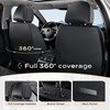 image:imageCoverado Front Seat Covers 2 Pack Leather Seat Cover for Cars Waterproof Seat Covers Front Seat Car Seat Protectors Driver Car Seat Cushions Universal Fit for Most Vehicles BlackampRedABlack