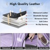 image:imageCoverado Front Seat Covers 2 Pack Leather Seat Cover for Cars Waterproof Seat Covers Front Seat Car Seat Protectors Driver Car Seat Cushions Universal Fit for Most Vehicles BlackampRedGrayPurple