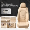 image:imageCoverado Front Seat Covers 2 Pack Leather Seat Cover for Cars Waterproof Seat Covers Front Seat Car Seat Protectors Driver Car Seat Cushions Universal Fit for Most Vehicles BlackampRedABeige