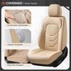 image:imageCoverado Front Seat Covers 2 Pack Leather Seat Cover for Cars Waterproof Seat Covers Front Seat Car Seat Protectors Driver Car Seat Cushions Universal Fit for Most Vehicles BlackampRedABeige