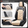 image:imageCoverado Front Seat Covers 2 Pack Leather Seat Cover for Cars Waterproof Seat Covers Front Seat Car Seat Protectors Driver Car Seat Cushions Universal Fit for Most Vehicles BlackampRedBlackBeige