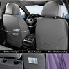 image:imageCoverado Front Seat Covers 2 Pack Leather Seat Cover for Cars Waterproof Seat Covers Front Seat Car Seat Protectors Driver Car Seat Cushions Universal Fit for Most Vehicles BlackampRedGrayPurple