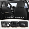 image:imageCoverado Front Seat Covers 2 Pack Leather Seat Cover for Cars Waterproof Seat Covers Front Seat Car Seat Protectors Driver Car Seat Cushions Universal Fit for Most Vehicles BlackampRedBlackPink